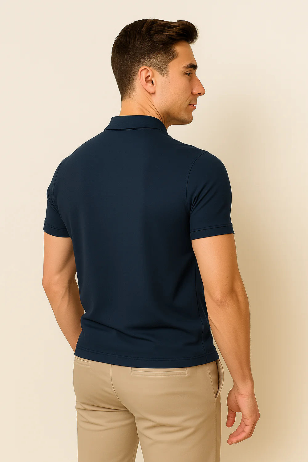 Polo Décontracté Élégant pour Homme – Bleu foncé