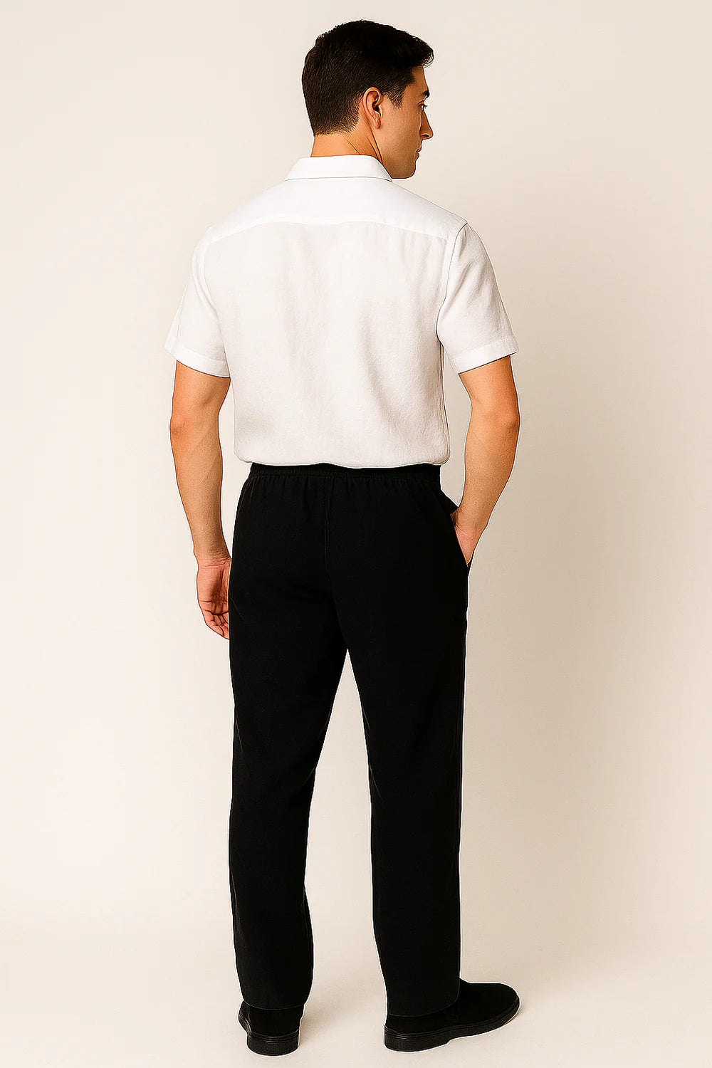 Ensemble Estival Formel pour Homme – Blanc-Noir