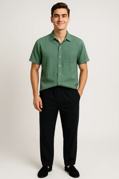 Ensemble Estival Formel pour Homme – Vert-Noir