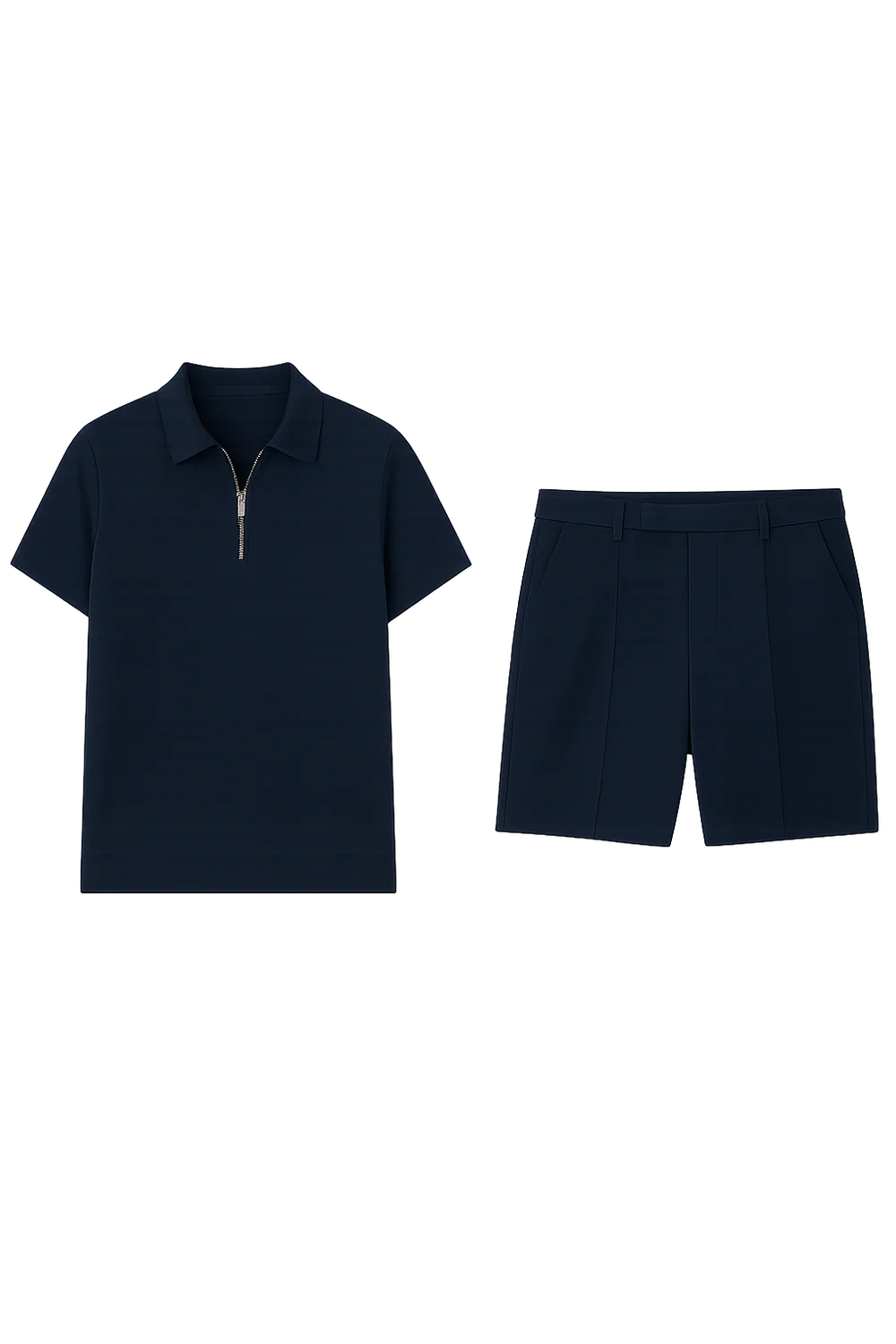 Ensemble Estival Polo et Short pour Homme – Bleu foncé