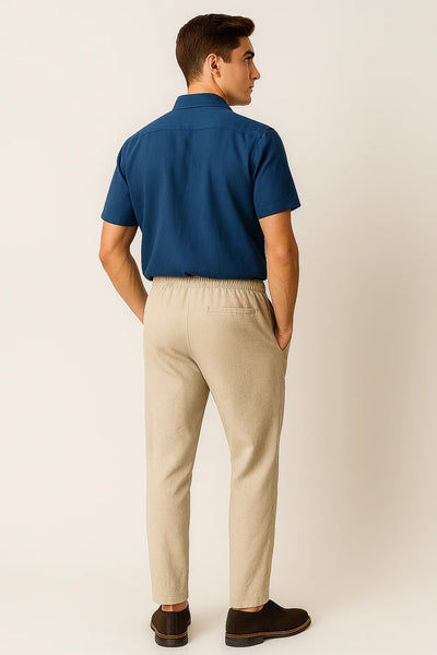 Ensemble Estival Formel pour Homme – Bleu-Beige