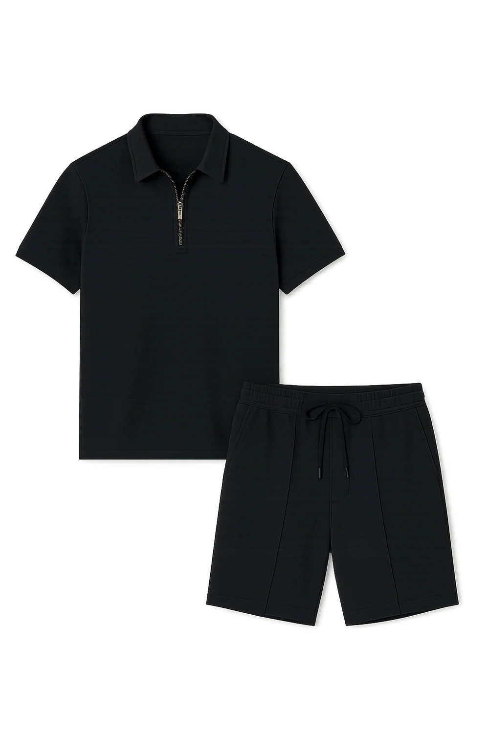 Ensemble Estival Polo et Short pour Homme – Noir