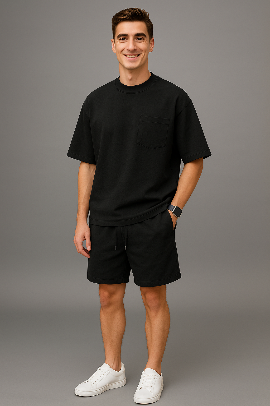 Ensemble classique d’été pour homme – Noir