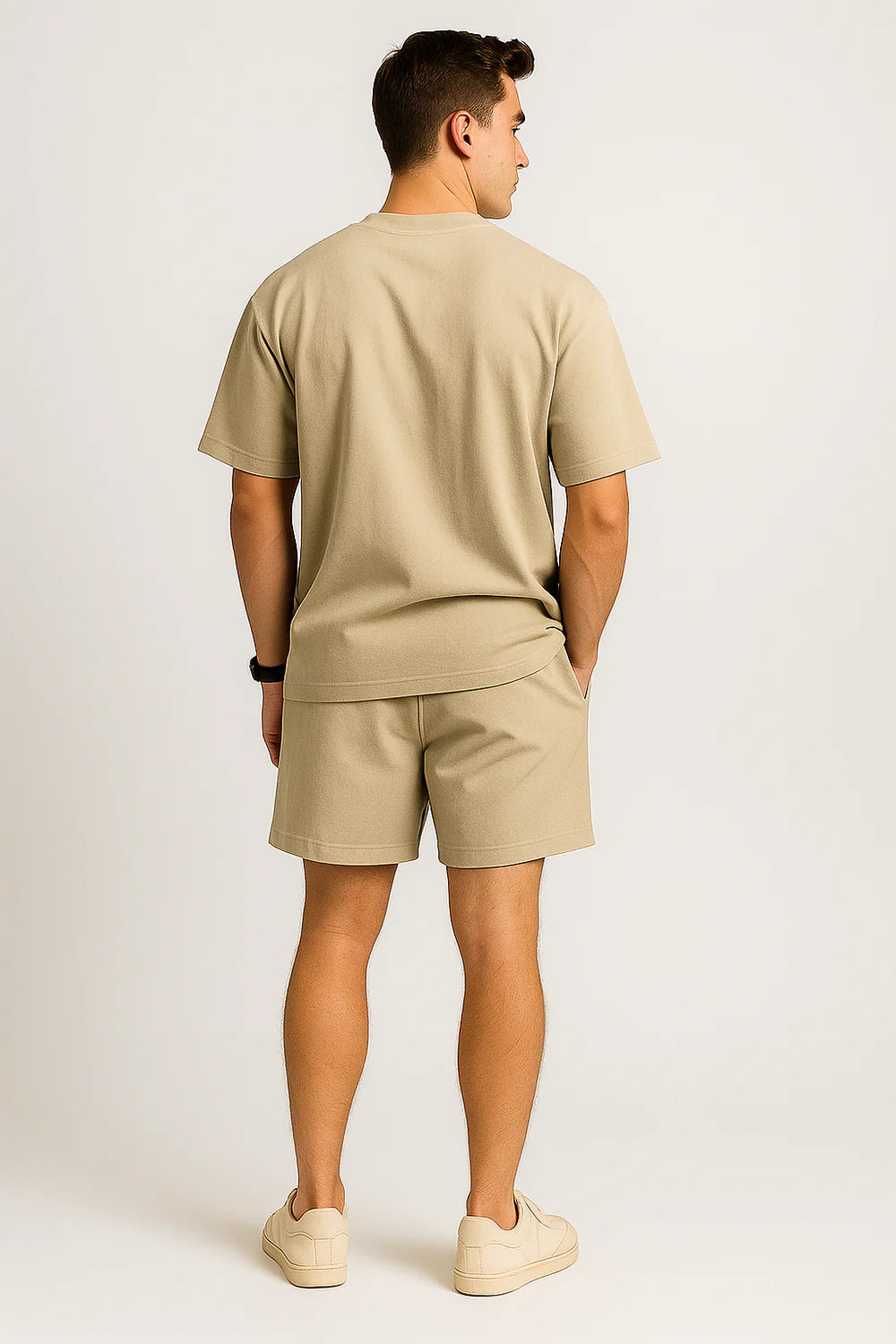 Ensemble classique d’été pour homme – Beige