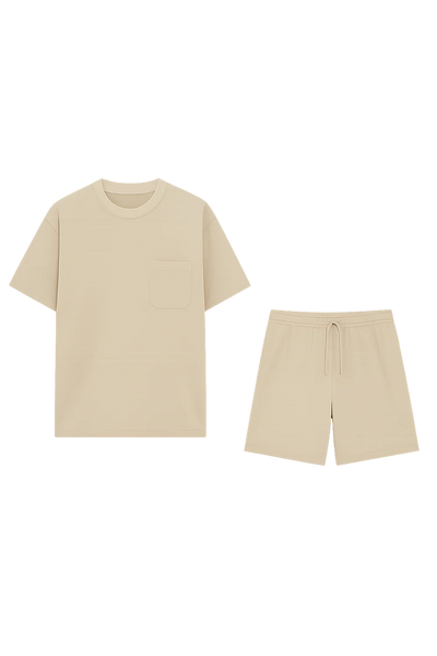 Ensemble classique d’été pour homme – Beige