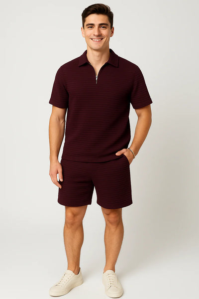 Tenue Estivale Tendance pour Homme – Vin rouge
