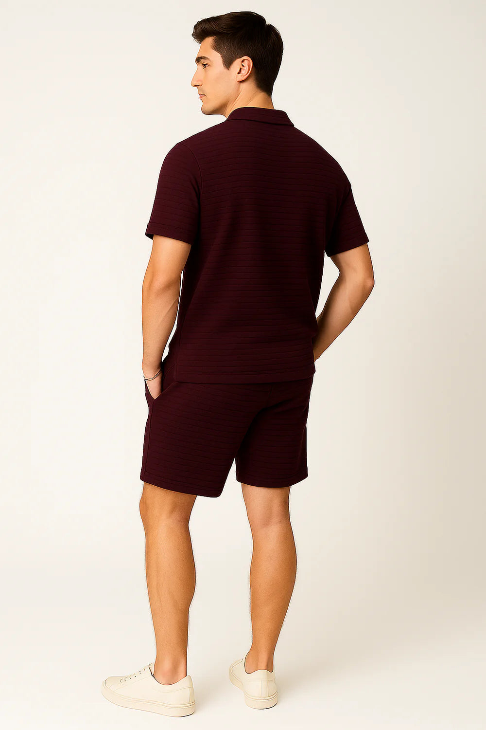 Tenue Estivale Tendance pour Homme – Vin rouge