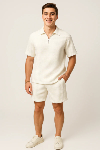 Tenue Estivale Tendance pour Homme – Blanc