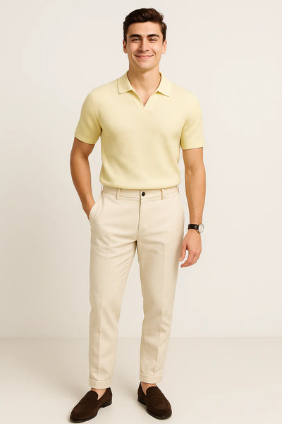 Polo Décontracté Tendance pour Homme – Kaki
