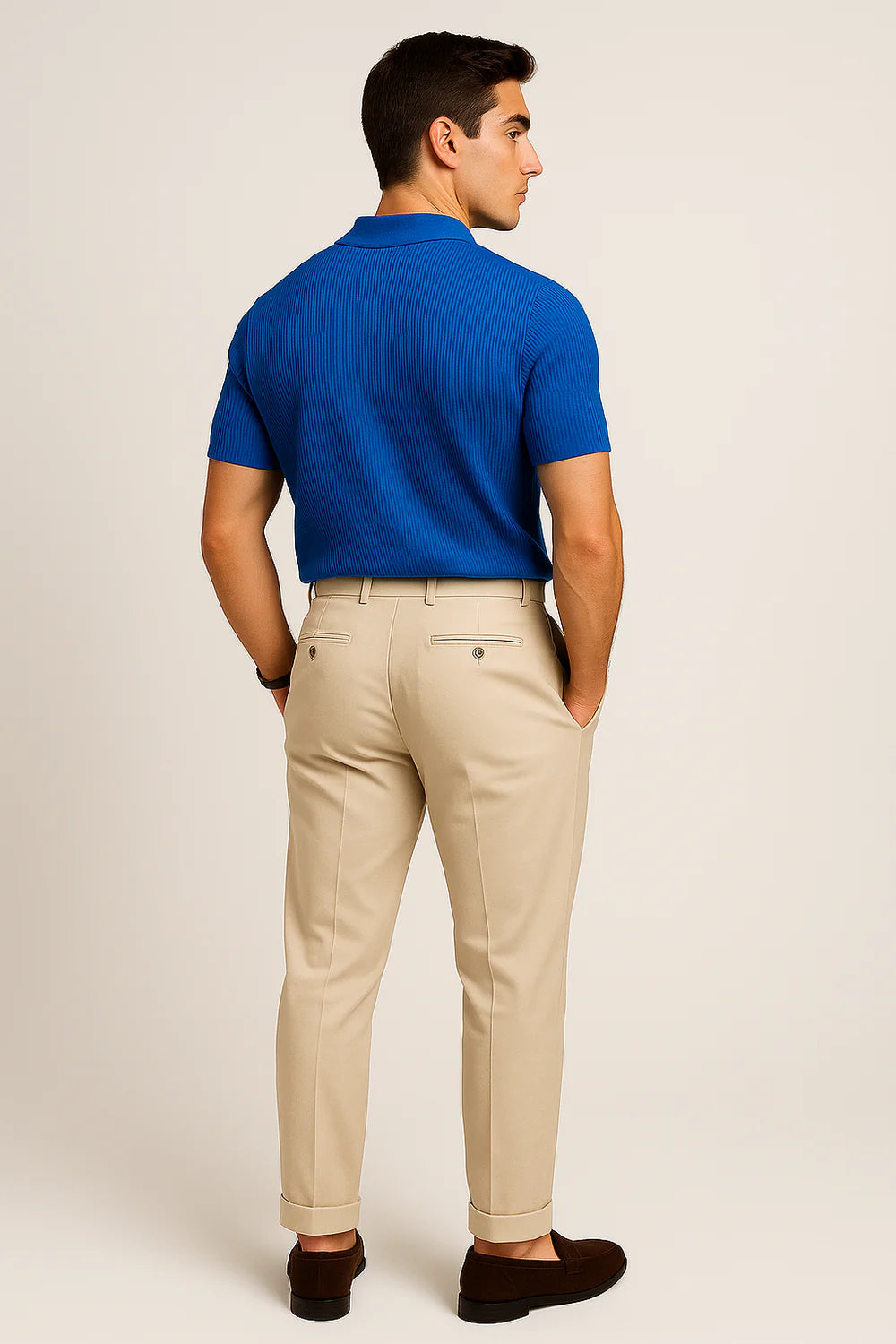Polo Décontracté Tendance pour Homme – Bleu