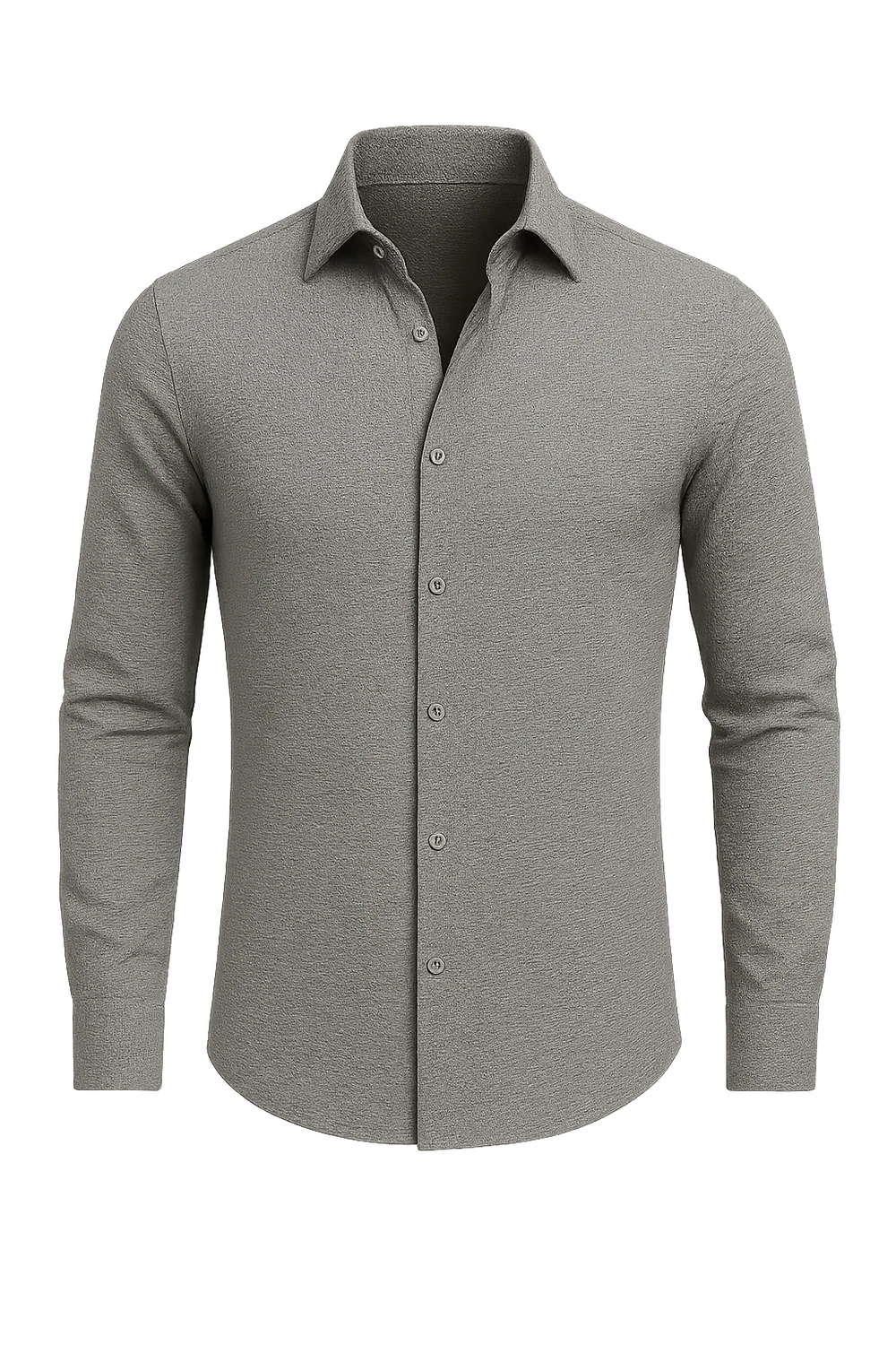Chemise Classique de Bureau pour Homme – Gris Clair