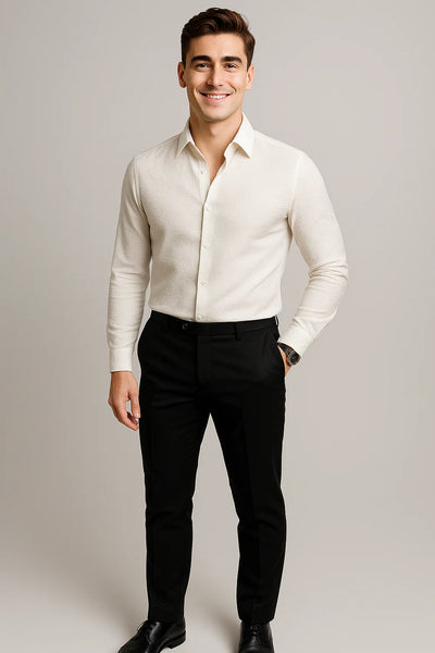 Chemise Classique de Bureau pour Homme – Blanc