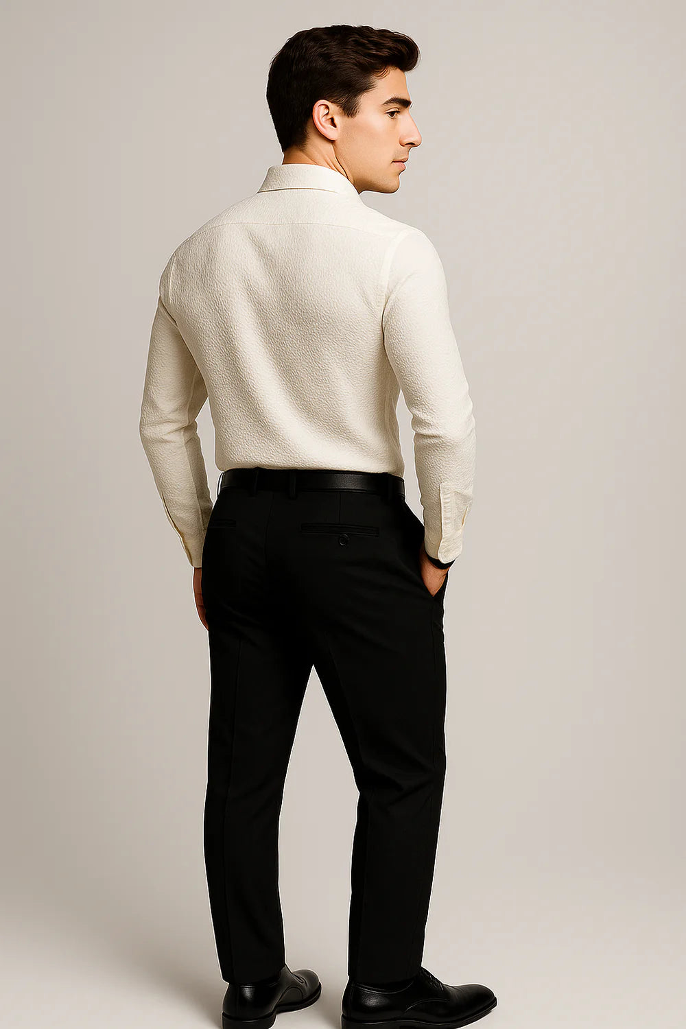 Chemise Classique de Bureau pour Homme – Blanc