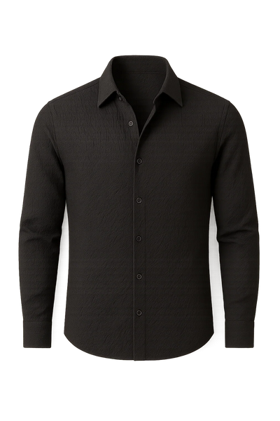 Chemise Classique de Bureau pour Homme – Noir