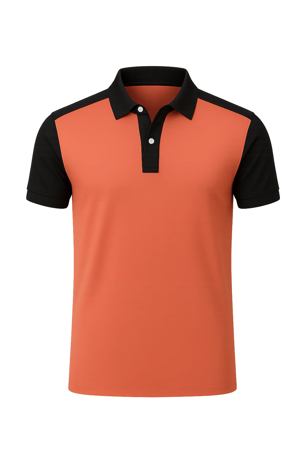 Polo de Bureau Élégant à Manches Courtes pour Homme – Orange
