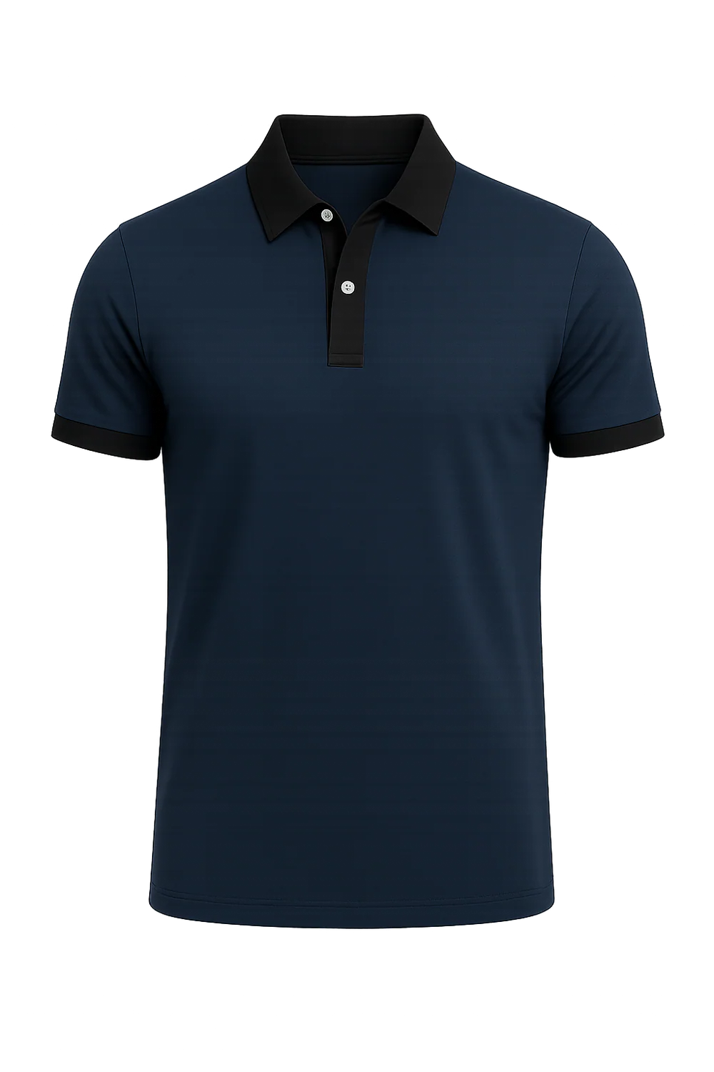 Polo de Bureau Élégant à Manches Courtes pour Homme – Bleu