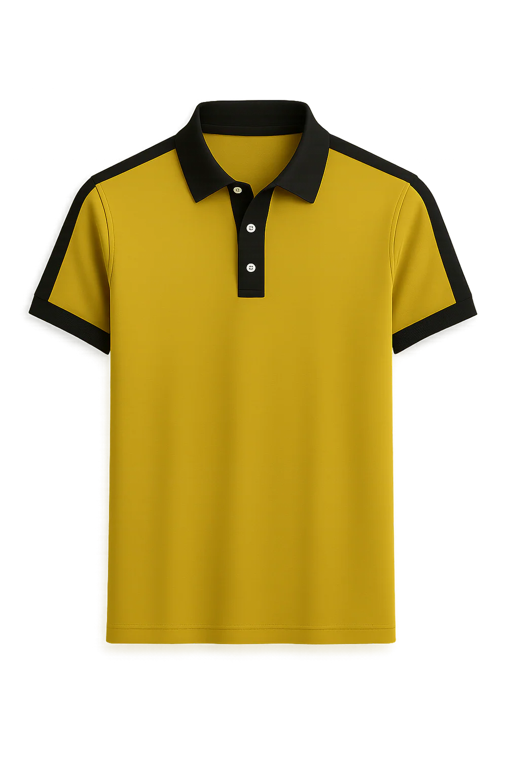 Polo de Bureau Élégant à Manches Courtes pour Homme – Jaune