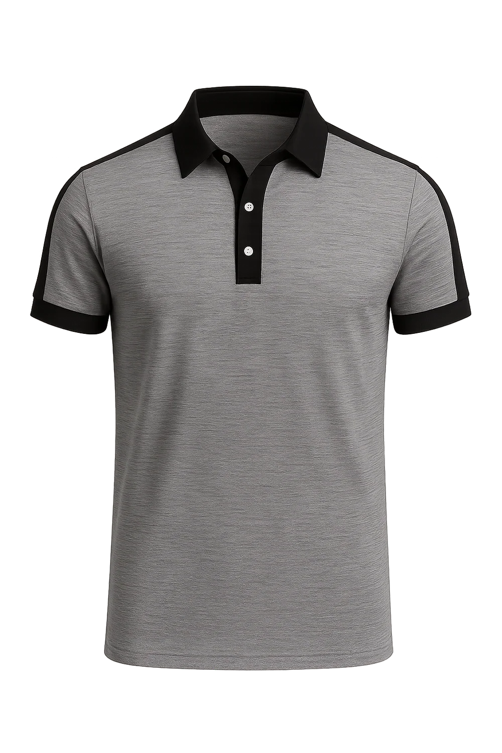 Polo de Bureau Élégant à Manches Courtes pour Homme – Gris