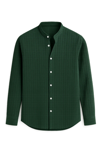 Chemise Élégante à Manches Courtes pour Homme – Vert