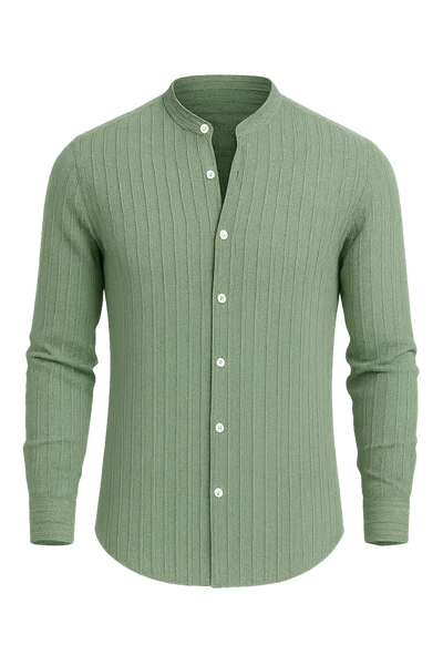 Chemise Élégante à Manches Courtes pour Homme – Vert clair