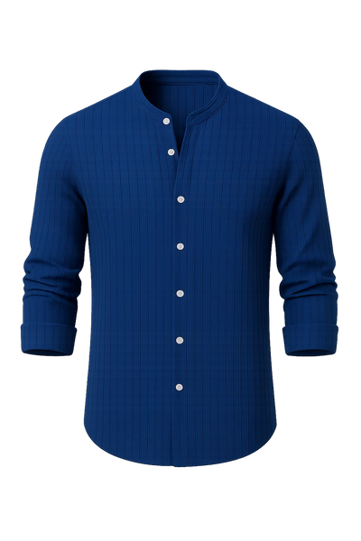 Chemise Élégante à Manches Courtes pour Homme – Bleu