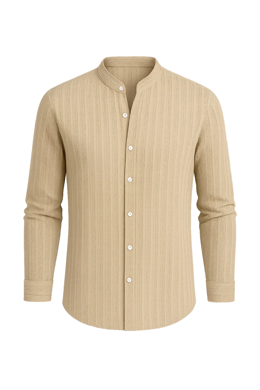 Chemise Élégante à Manches Courtes pour Homme – Beige