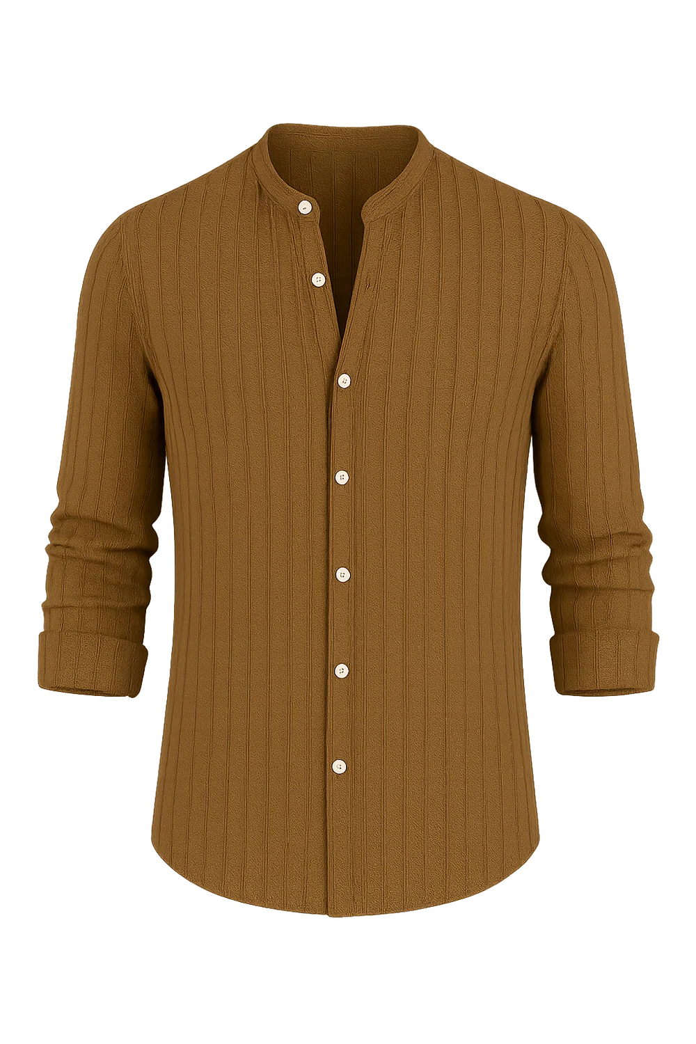 Chemise Élégante à Manches Courtes pour Homme – Marron foncé