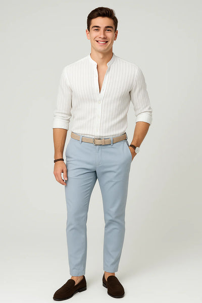 Chemise Élégante à Manches Courtes pour Homme – Blanc