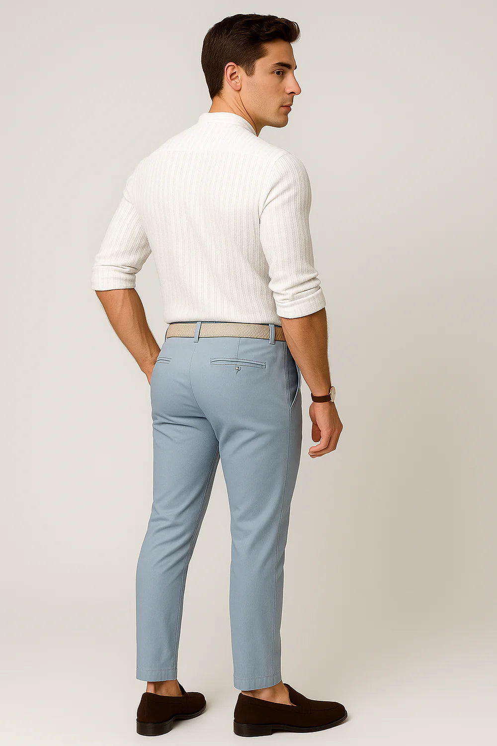 Chemise Élégante à Manches Courtes pour Homme – Blanc