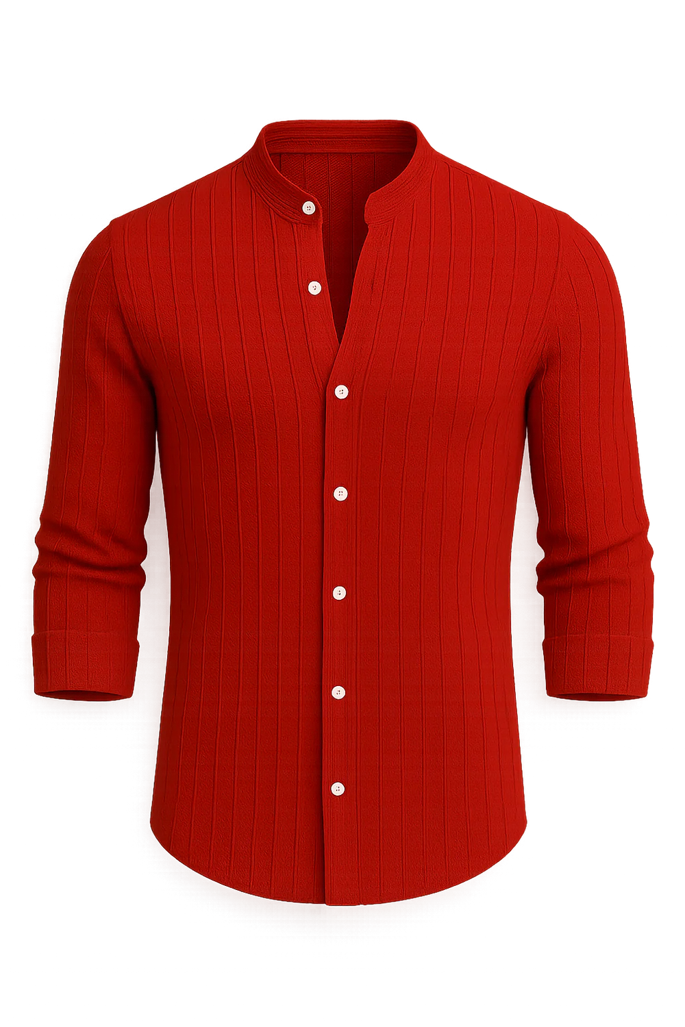 Chemise Élégante à Manches Courtes pour Homme – Rouge