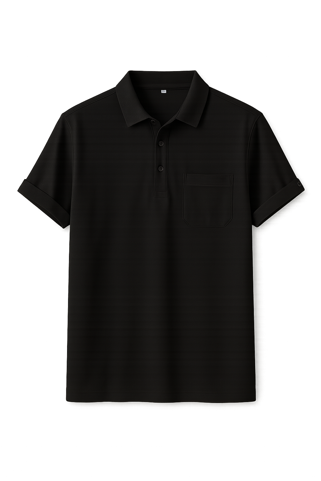 Polo Classique d'Été en Lin pour Homme – Noir