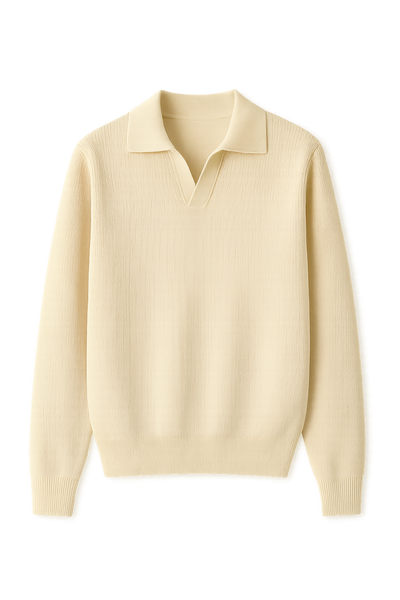 Polo Classique pour Homme – Beige