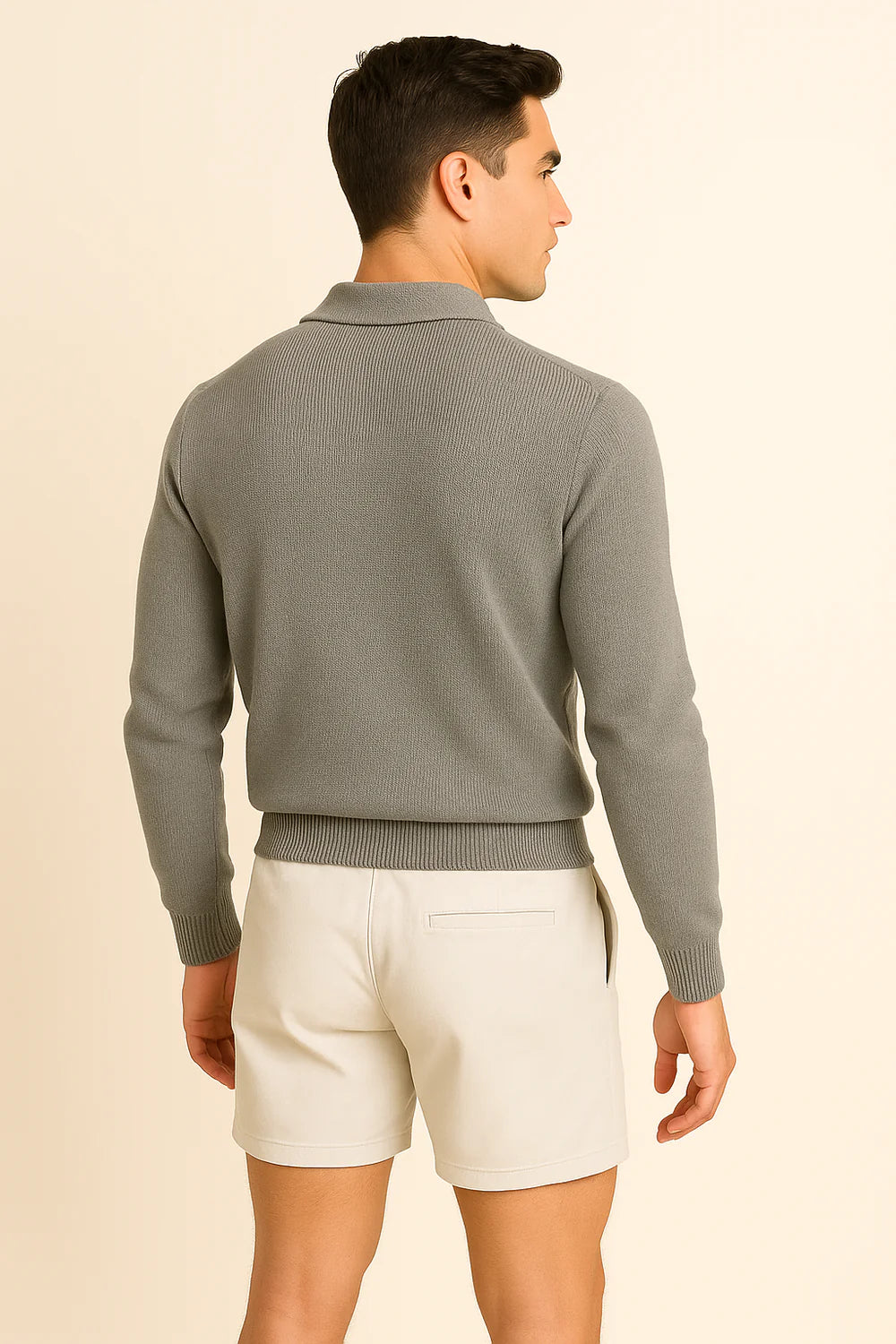 Polo Classique pour Homme – Gris