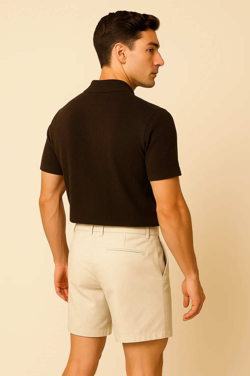 Polo Classique d'Été pour Homme – Marron