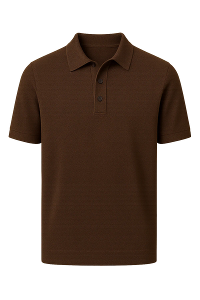 Polo Classique d'Été pour Homme – Marron