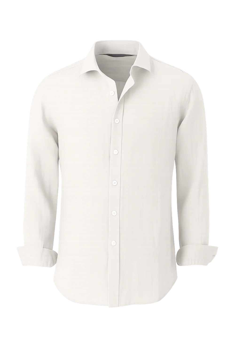 Chemise d'Été Moderne en Lin pour Homme – Blanc