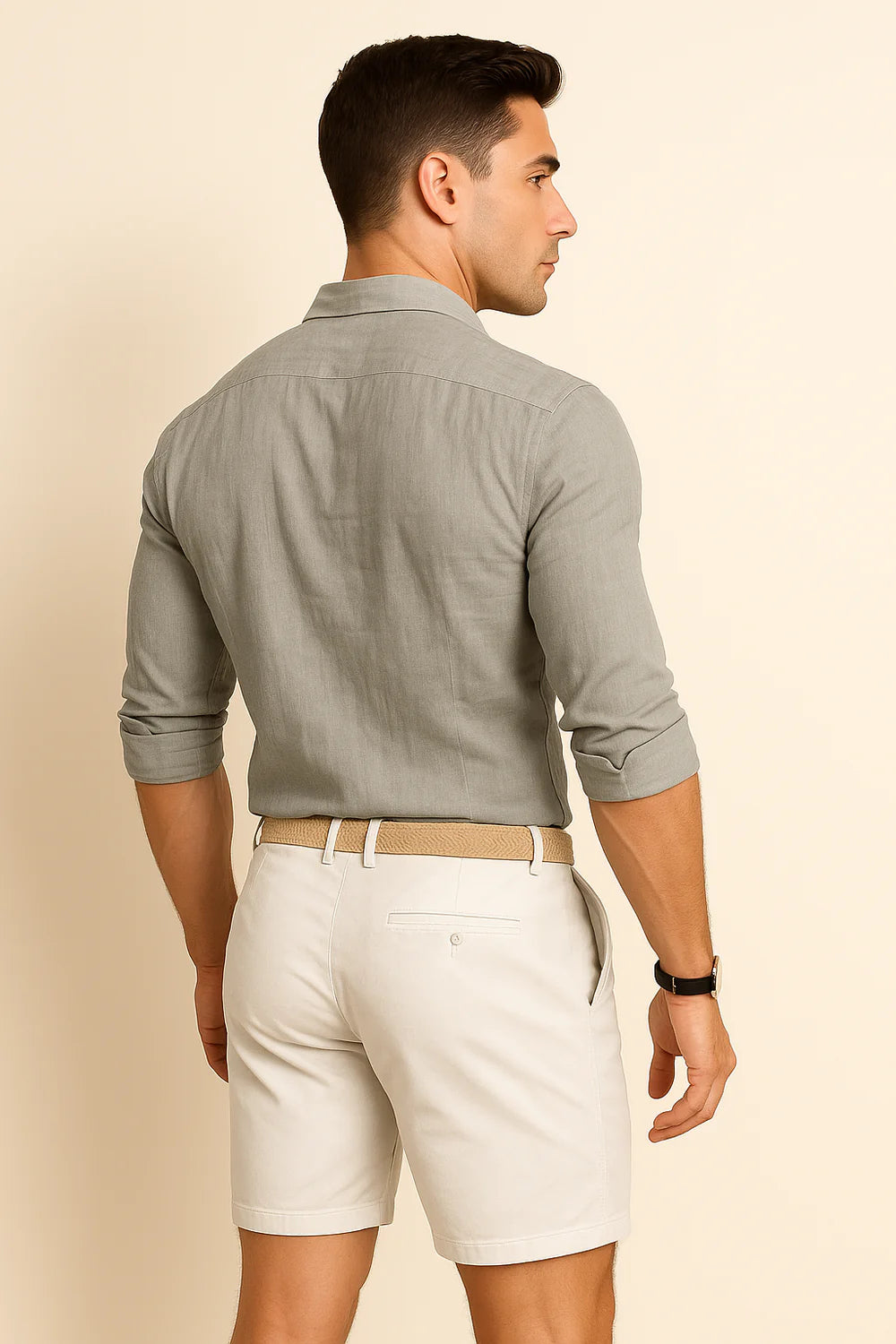 Chemise d'Été Tendance pour Homme – Gris