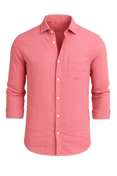 Chemise d'Été Tendance pour Homme – Rose