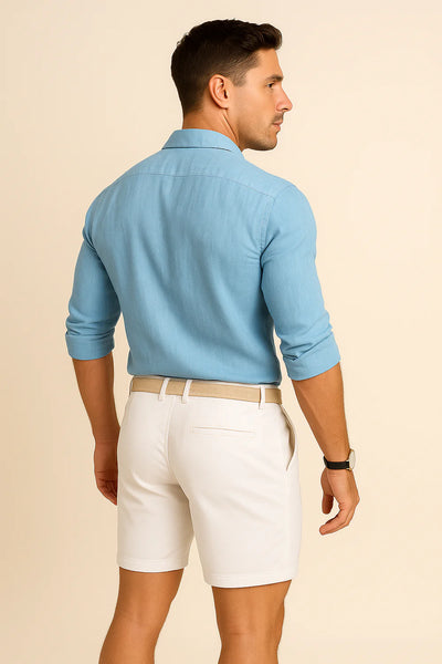 Chemise d'Été Tendance pour Homme – Bleu clair