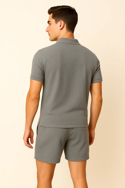 Ensemble Décontracté Estival Tendance pour Homme – Gris