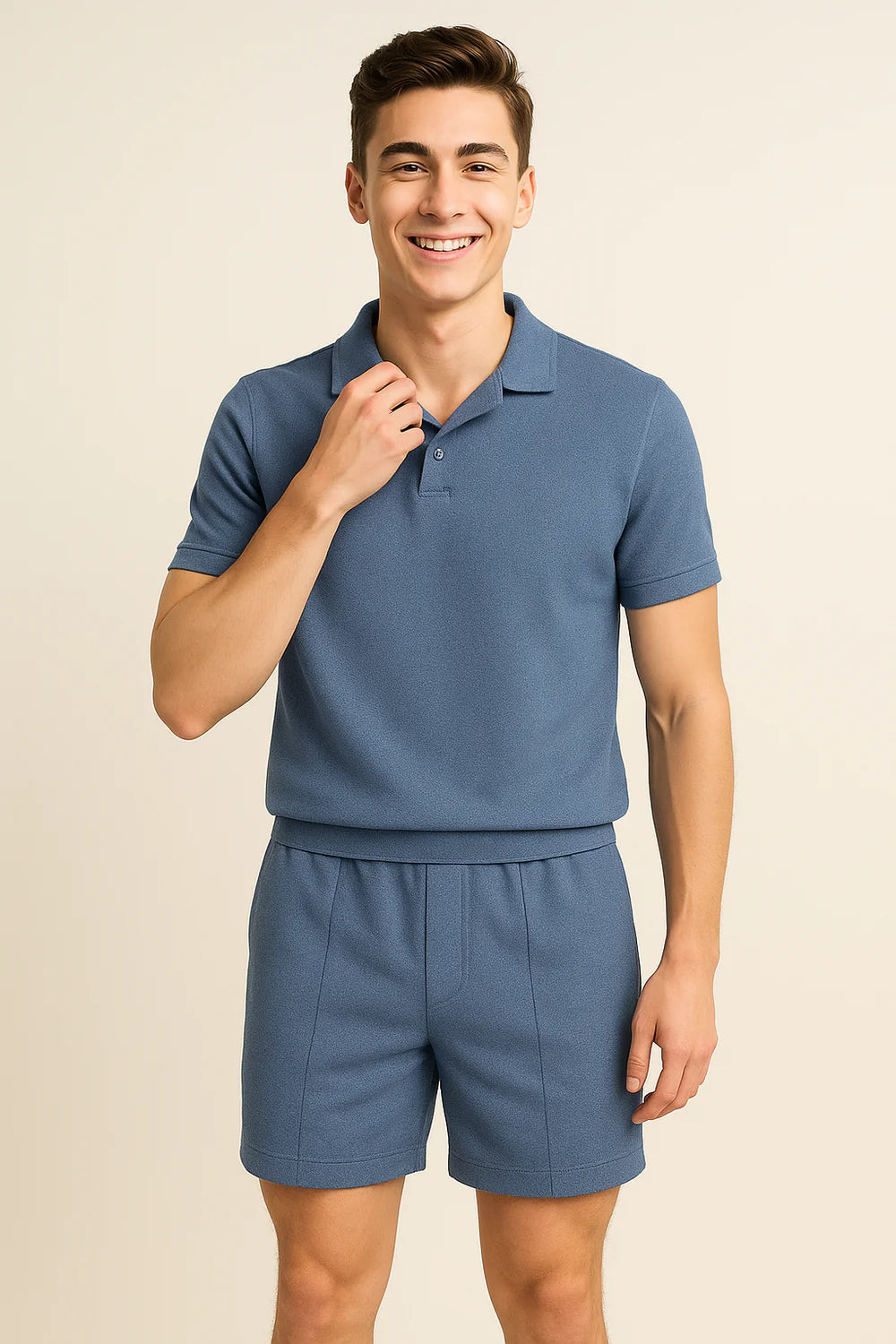 Ensemble Décontracté Estival Tendance pour Homme – Bleu