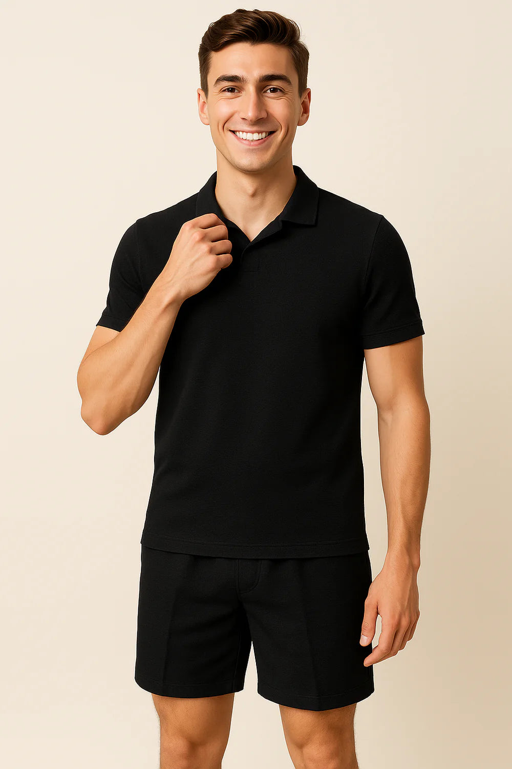 Ensemble Décontracté Estival Tendance pour Homme – Noir