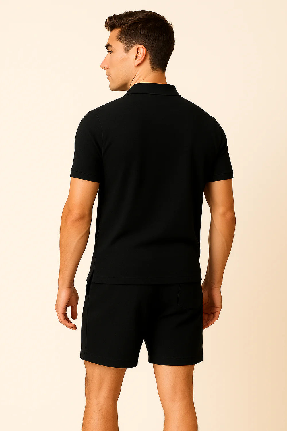 Ensemble Décontracté Estival Tendance pour Homme – Noir