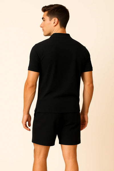 Ensemble Décontracté Estival Tendance pour Homme – Noir