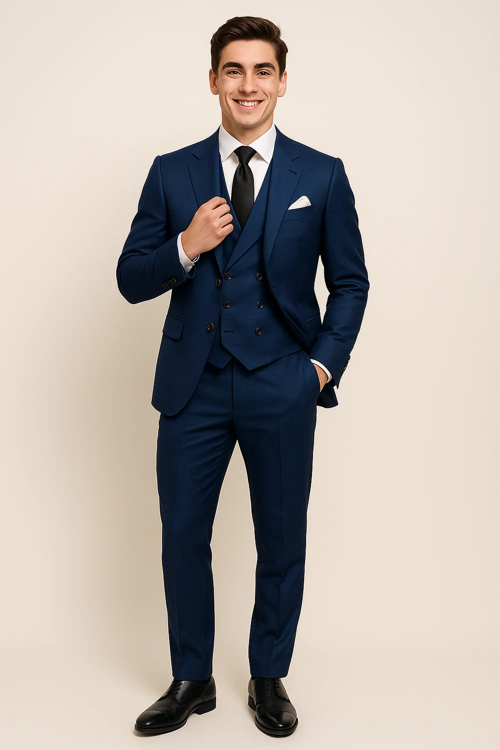 Ensemble Formel Classique 3 Pièces pour Homme – Bleu