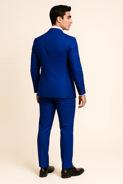 Costume d'affaires moderne 3 pièces pour hommes – Bleu