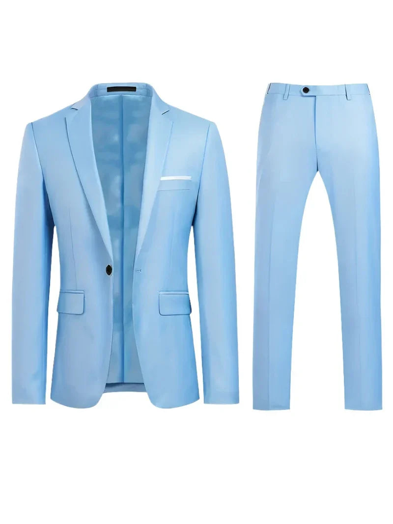 Costume Classique de Bureau pour Homme – Bleu