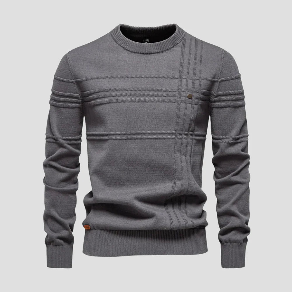 Pull Zippé Classique pour Homme avec Détails Raffinés