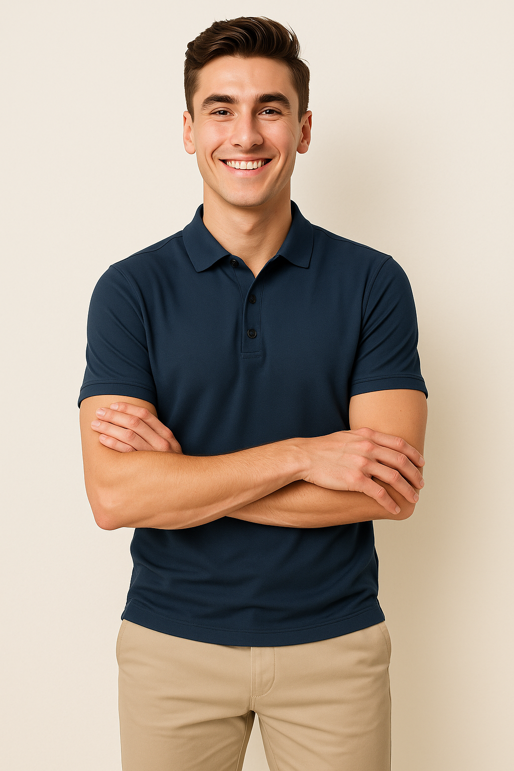 Polo Décontracté Élégant pour Homme – Gris foncé