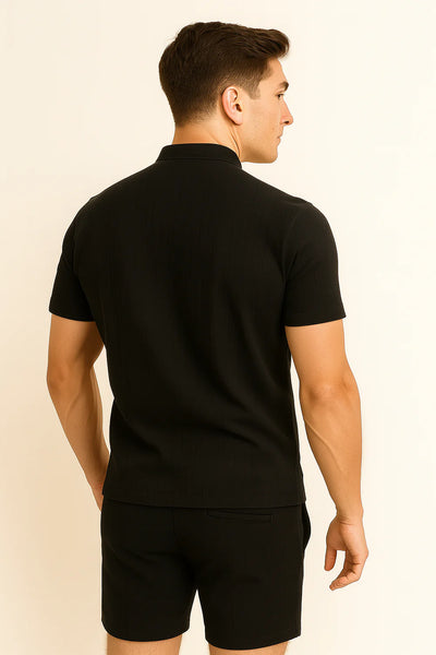 Ensemble d'été élégant pour hommes – Noir